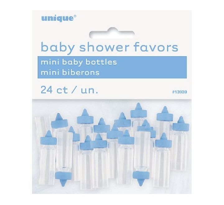 (24) BLUE MINI BABY BOTTLES