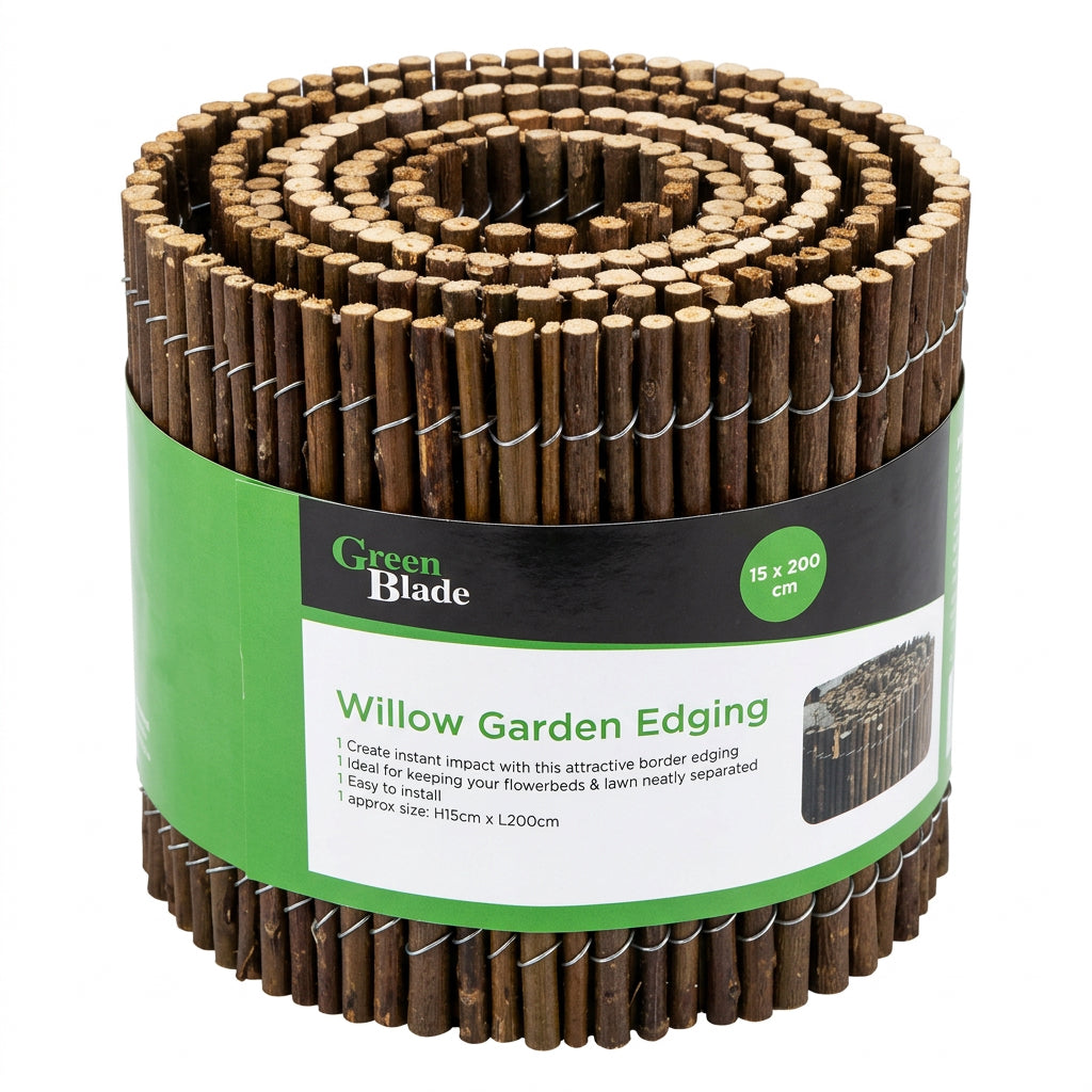 GREEN BLADE WILLOW GARDEN EDGING 15x200cm