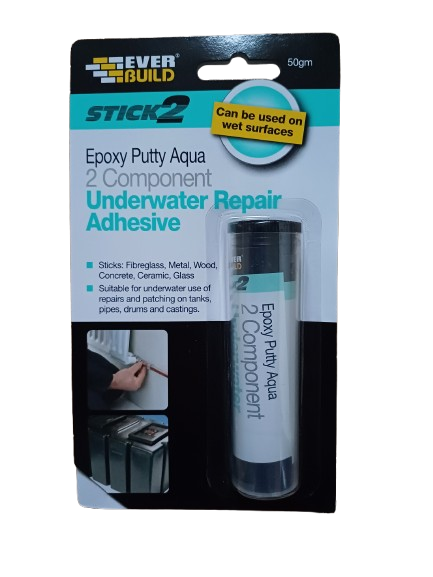 Everbuild Evbs2epoxaq Stick 2 Epoxy Putty Aqua 50g