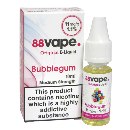 88 Vape E-Liquid Bubblegum 11mg