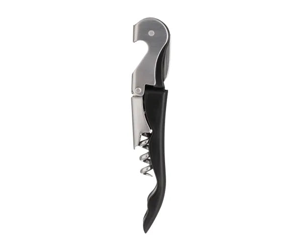 Accessoires de bar efficaces : Tire-bouchon sommelier à 2 niveaux pour un service impeccable.