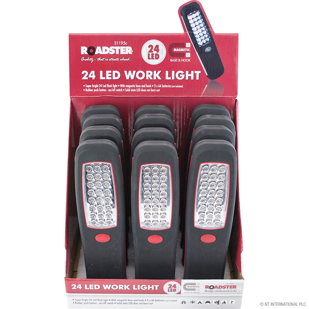 Illuminez votre travail grâce à notre lampe de travail magnétique à 24 LED