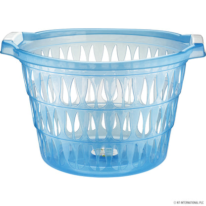 Vasque de salle de bain élégante et transparente à bords arrondis