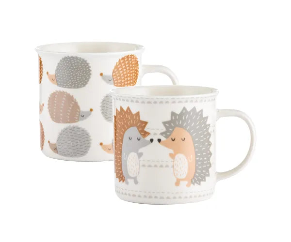 Adorables Tasses en Porcelaine Fine Hérisson 42cl Retrait Aujourd'hui !