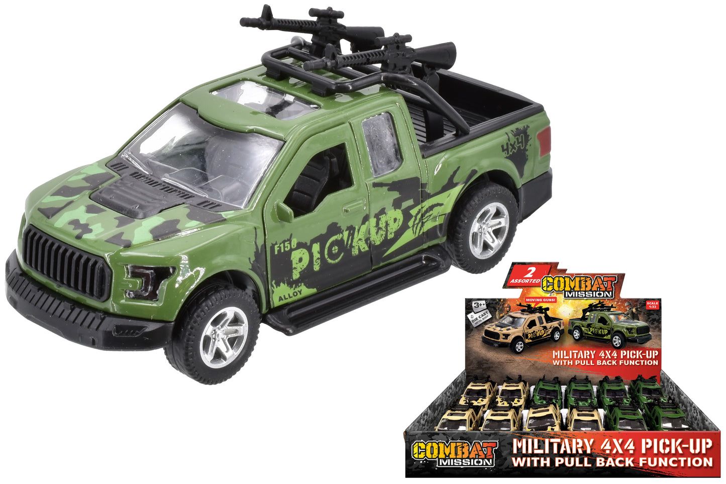 Découvrez les véhicules militaires 4x4 D/C à l'échelle 1:32