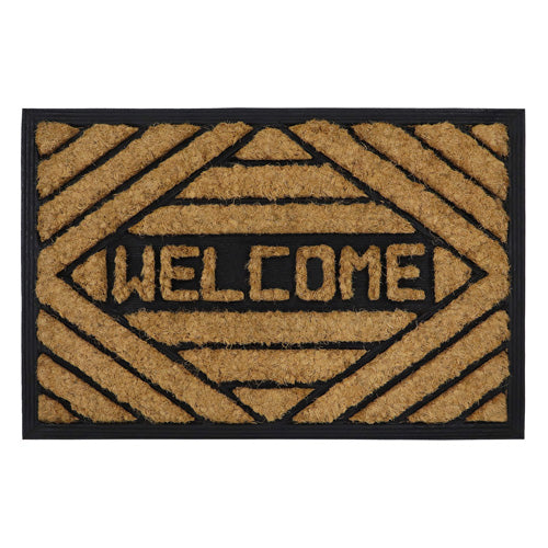 Paillasson en coco résistant JVL Tuffscrape - Welcome 40x60cm -