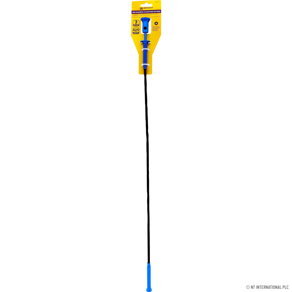 Workspace with LED Magnetic 4-Claw Pick-Up Tool