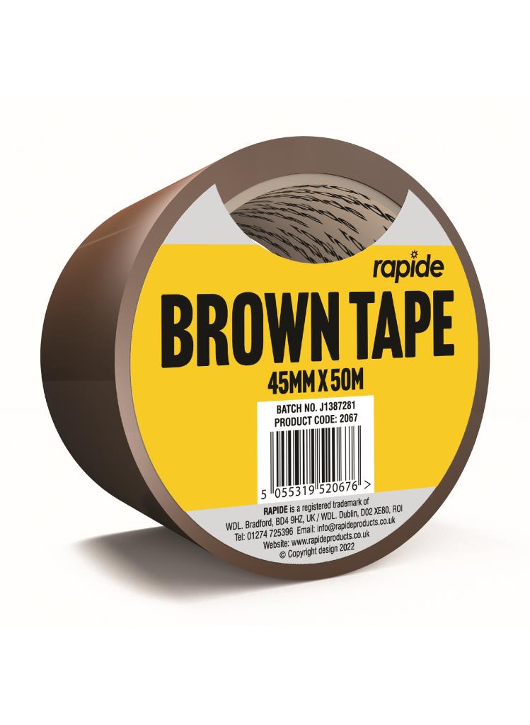 Brown Parcel Tape 48mm x 50m - High-Quality Packaging Tape for Secure Shipments