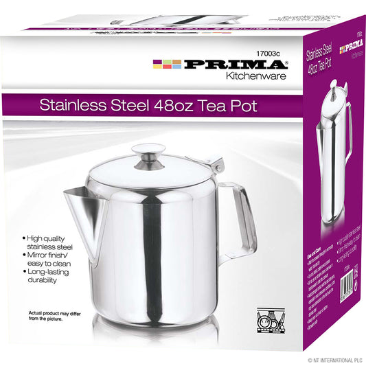 Théière 48oz - Acier inoxydable 1400ml - Emballage élégant en boîte couleur