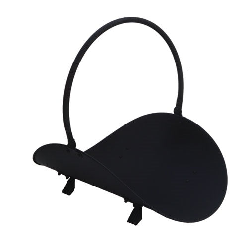 Support à bûches Mendip - Noir : Solution de rangement élégante pour le bois de chauffage.