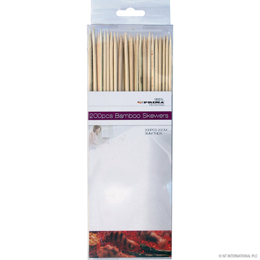 Brochettes en bambou 20cm Bâtons en bambou 4mm - 200 pièces