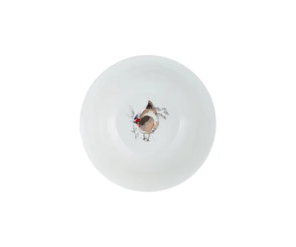 Bol à céréales Poules Campagnardes 18cm :