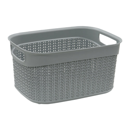 Organisez avec style grâce au panier de rangement Loop 9L - Gris | La solution de rangement parfaite pour la maison.