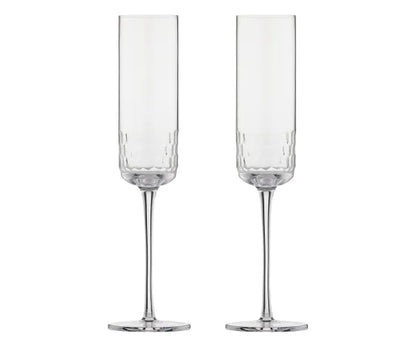Lot de 2 flûtes à champagne élégantes Pisa 23cl