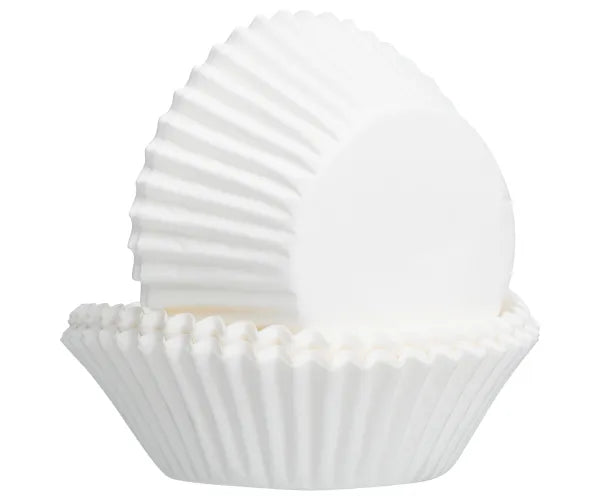 Magnifique lot de 50 caissettes à cupcake blanches pour sublimer vos pâtisseries