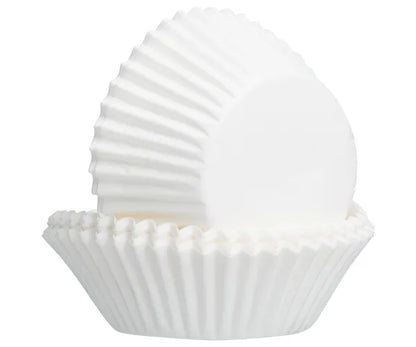 Magnifique lot de 50 caissettes à cupcake blanches pour sublimer vos pâtisseries