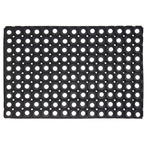 Obtenez des sols propres et élégants avec le tapis racloir en caoutchouc Rondo - 40x60cm.