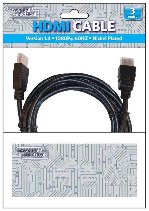 High-Quality 3M HDMI Cable for Crystal Clear Audio and Video | Premium HDMI 2.0 Cable for Home Theater and Gaming