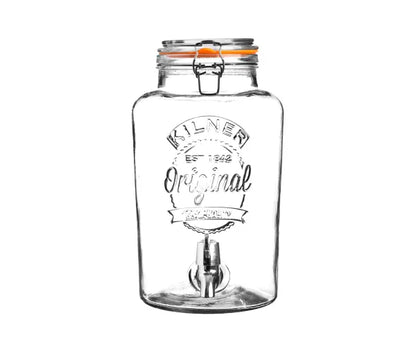 Stylish Clip Top Round Drinks Dispenser 5 Litre - Perfect for Parties