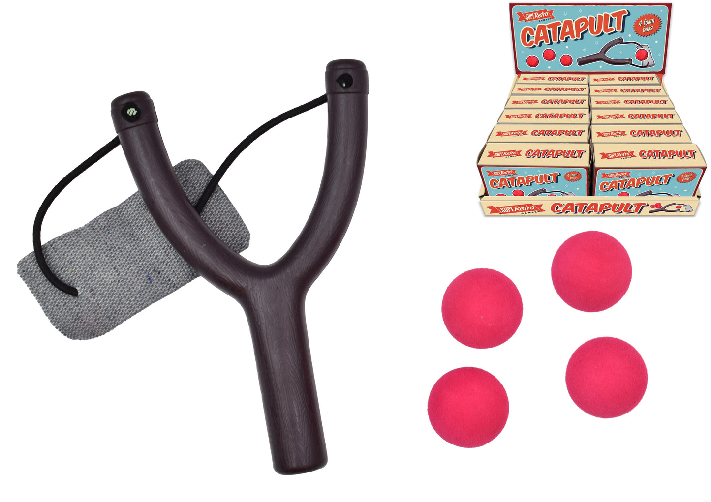 Lance-pierres traditionnels authentiques - Disponibles en boîte couleur et en présentoir