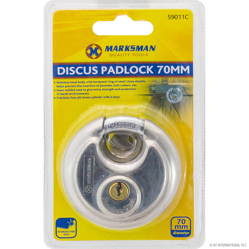 Cadenas Disque en Acier Inoxydable 70 mm