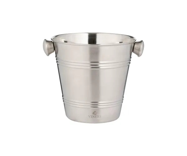 Seau à glace simple paroi 1L argent Premium | Essentiels de bar élégants.