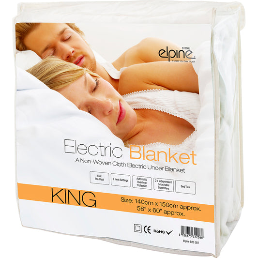 Restez au chaud toute la nuit grâce à notre couverture chauffante électrique King Size – 140 x 150 cm.