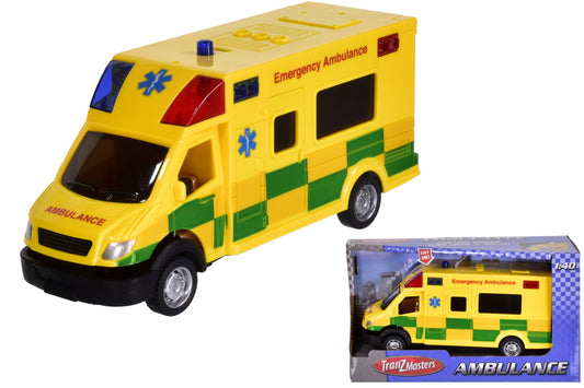 the Best Plastic Friction Ambulance With Light & Sound  Fast Shipping