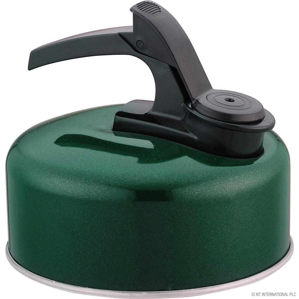 1L Whistling Kettle in Green/Black - Premium Quality Tea Kettle