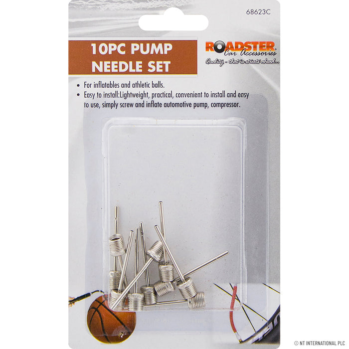 10pc Bike Pump Needle Set – Must-Have Accessories for Inflating Sports Balls and Bike Tires