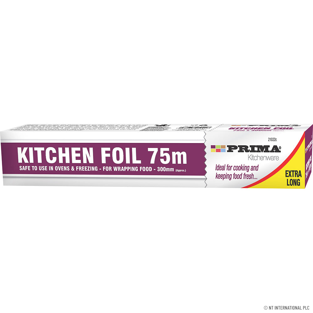 Feuille d'aluminium de cuisine 75m x 300mm Haute qualité pour la cuisson et la conservation des aliments