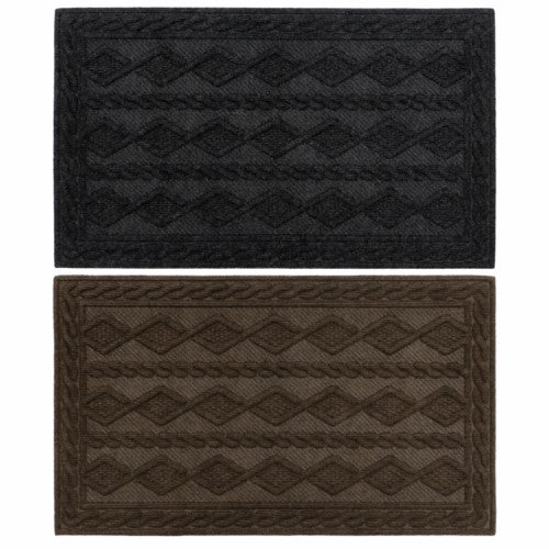 the Cozy Knit Indoor Scraper Mat - Assorted Designs | 45x75cm | Keep Your Floors Clean and Stylish.
