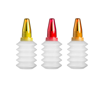Lot pratique de 3 flacons souples pour la cuisine et la maison.