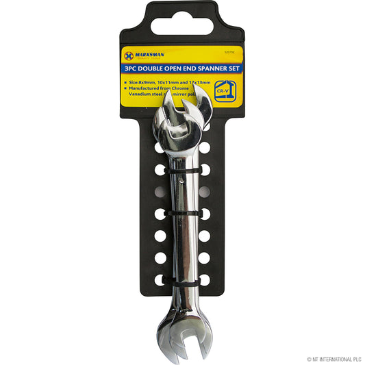 High-Quality 3pc Spanner Set (8x9, 10x11, 12x13mm) for Precision Work Essential Tools for DIY and Professional Projects