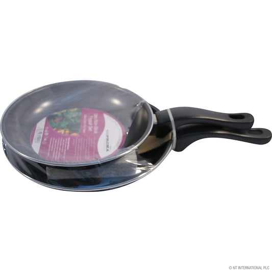 2pc Non-Stick Fry Pan Set - Perfect for 8" and 9" Frying!