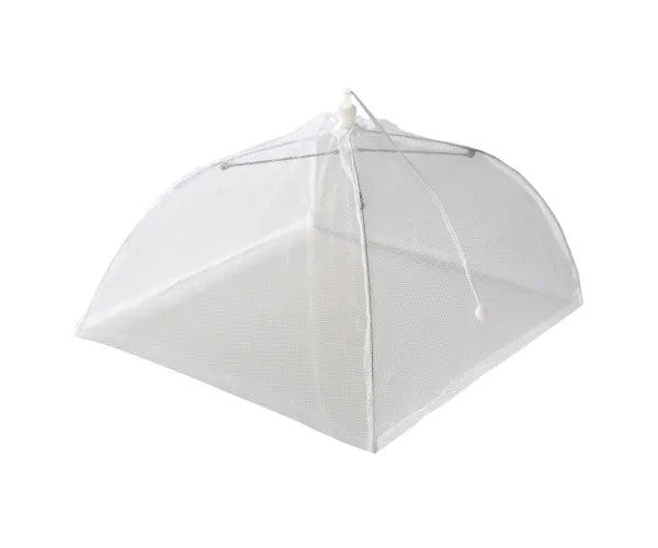Protégez vos aliments avec style - Couvre-aliments pliant blanc 40 cm