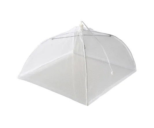 Protégez vos aliments avec style - Couvre-aliments pliant blanc 40 cm