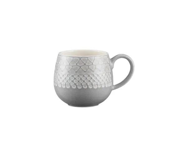 Mug biologique gris Impressions 350 ml : l'élégance durable pour votre boisson chaude du matin.