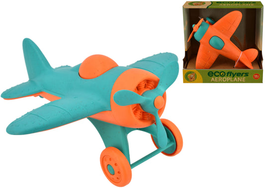 Sustainable: Eco-Friendly Bio Plastic Plane 18cm in Open Touch Box