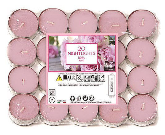 Illuminez votre espace avec les Veilleuses Petali Rose - Lot de 20