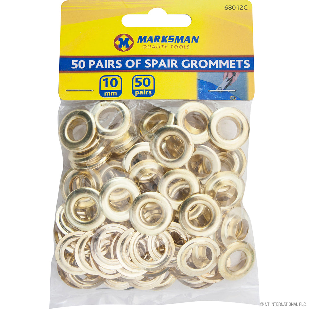 50 paires d'œillets de rechange de 10 mm pour projets de bricolage