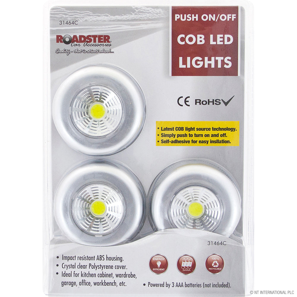 Your Space with the 23pk 3 COB LED Push On Touch Light | Convenient and Stylish Lighting Solution for Every Room