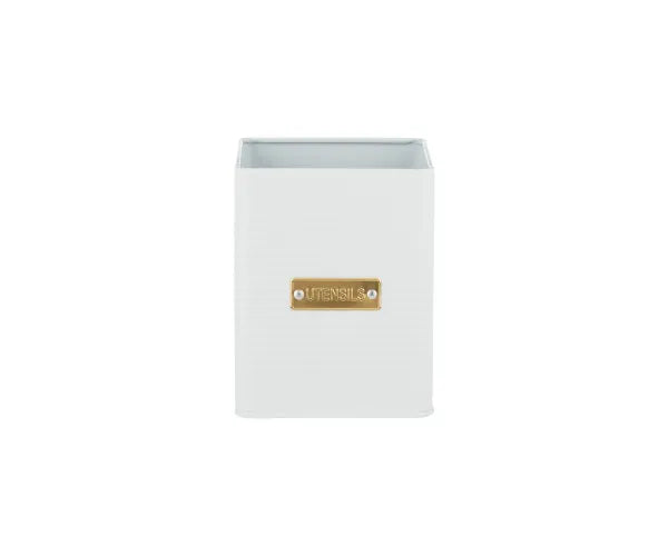 Organisez votre cuisine avec le pot à ustensiles carré blanc Otto - Achetez l'accessoire de cuisine parfait.