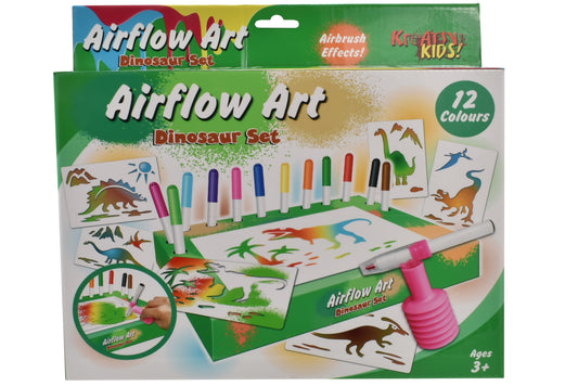 Dinosaur Air Flow Pens Playset: Creative Colouring Fun