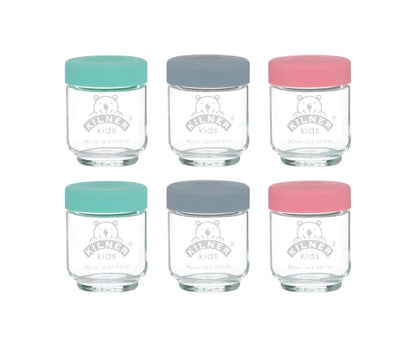 Kilner Colorful Set of 6 Kids Jars 190ml