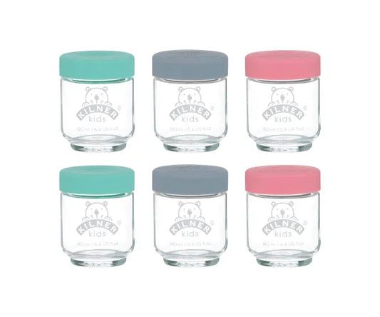 Kilner Ensemble coloré de 6 bocaux pour enfants 190 ml