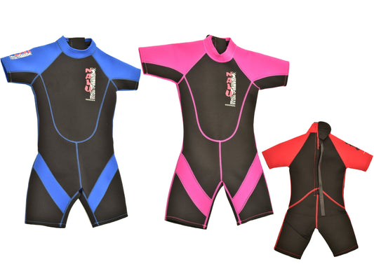 22" Chest Child's Shortie Wetsuit 'Nalu' - Ideal for Young Surfers and Swimmers Lightweight and Comfortable