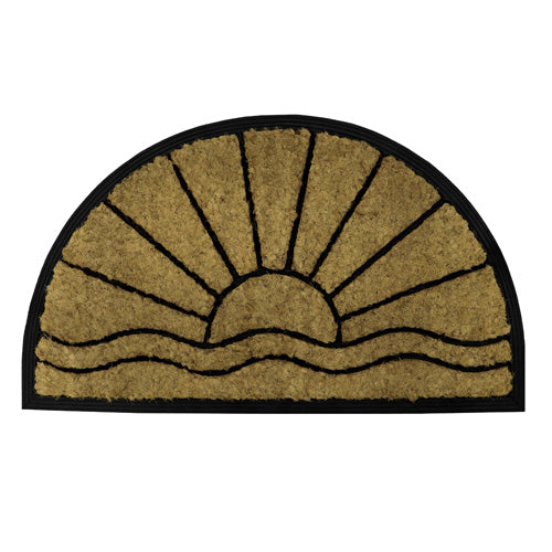 Enhance Your Entryway with Comfort Halfmoon Tuffscrape Mat - Sunset 40x70cm.