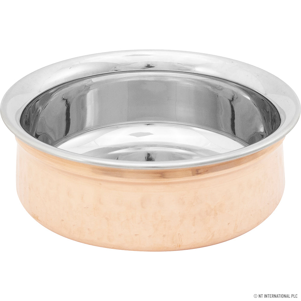Plat Handi/Balti de luxe 15cm en acier cuivré pour des délices culinaires exquis