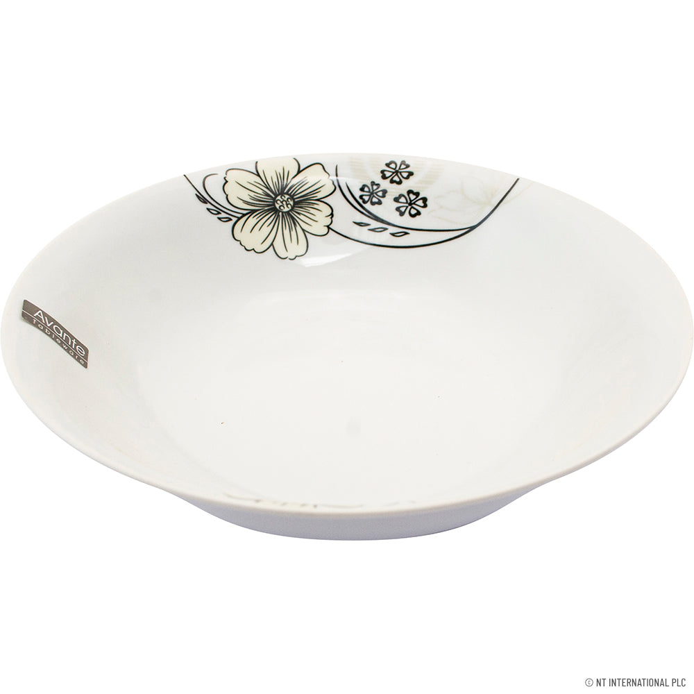 Sublimez votre table avec notre saladier de 23 cm (9") – Magnifique motif floral.